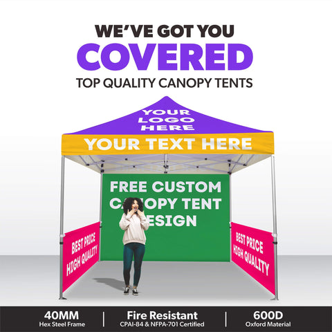 10x10 Custom Pop Up Tent