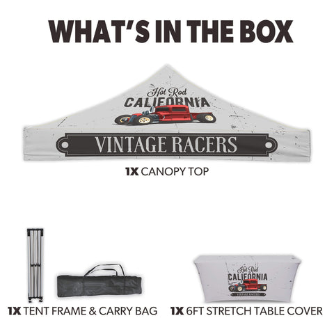 Custom Canopy Tent with Table Cover