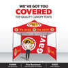 Image of Custom Canopy Tent with Full Back & Half Side Walls