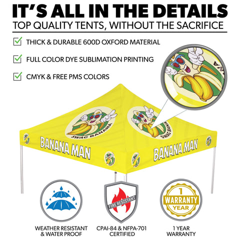 Custom Canopy Tent with Three Back Walls