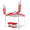 Image of Custom Canopy Tent with Feather Flags & Table Cover