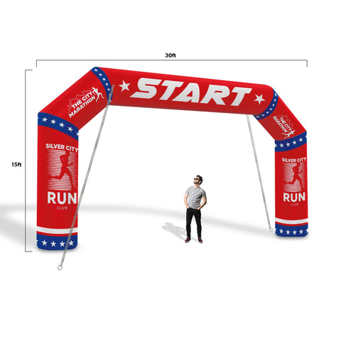 Custom Inflatable Arch Angled