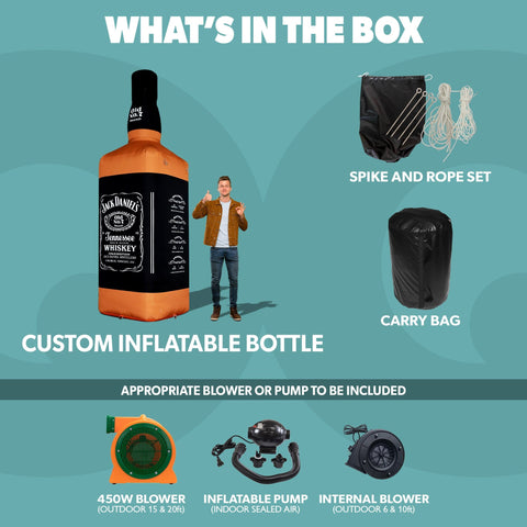 Custom Inflatable Bottle Product Replica