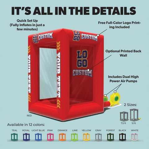 Custom Inflatable Cash Grab Machine