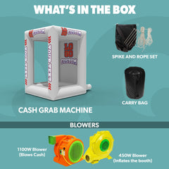 Custom Inflatable Cash Grab Machine