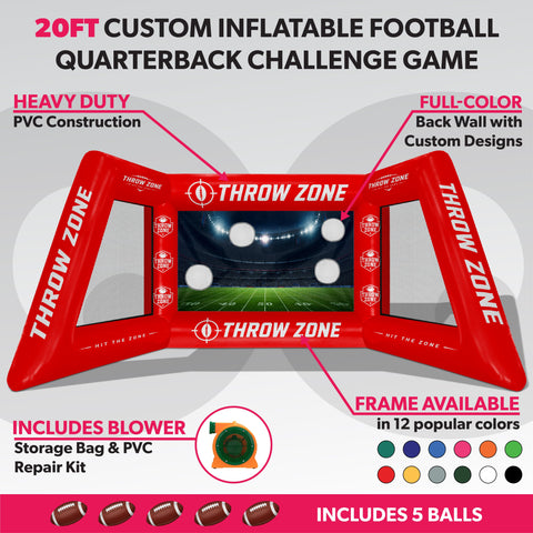 Custom Inflatable Football Quarterback Challenge Game