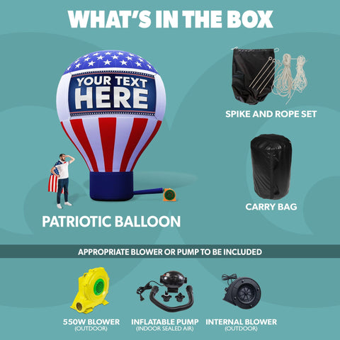 Giant USA Sale Balloon with Blower by Look Our Way