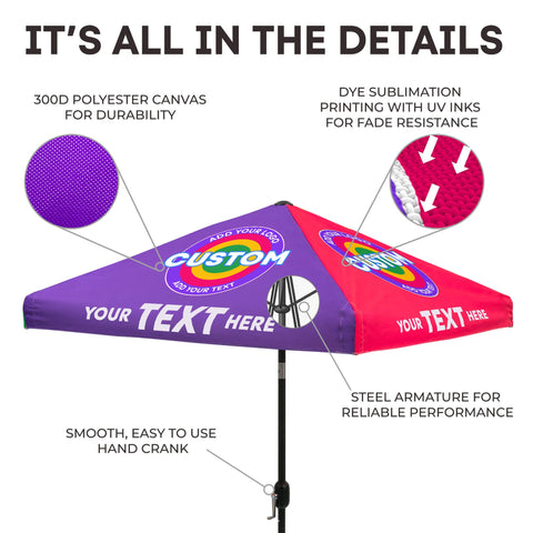 Custom Patio Umbrella (6-Panel)