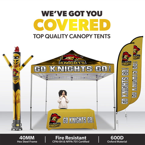 Custom Sports Team Canopy Tent Package