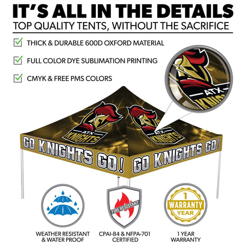 Custom Sports Team Canopy Tent Package