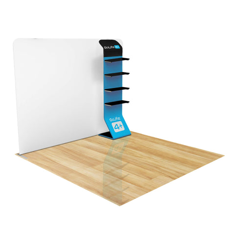 FastZip™ Waterfall Shelving w/ Media Mount Add-on