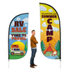 Image of Custom XL Wide Feather Flag