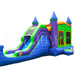 30'L 14'H 5 in 1 Super Combo Castle Marble by Happy Jump