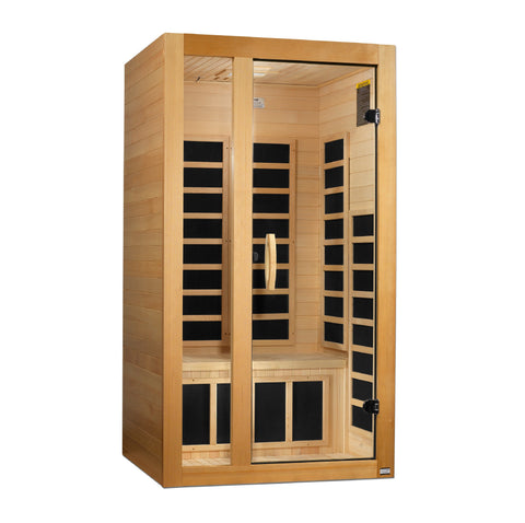 ***New 2026 Model*** Dynamic "Gracia" 1-2 Person Ultra Low EMF FAR IR Sauna (DYN-6119-01 Elite) by Dynamic Saunas Direct for sale