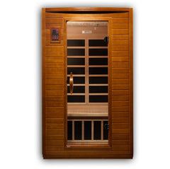 Dynamic Versailles 2-person Low EMF (Under 8MG) FAR Infrared Sauna (Canadian Hemlock) by Dynamic Saunas Direct