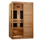 Dynamic Llumeneres 2-person Ultra Low EMF (Under 3MG) FAR Infrared Sauna (Canadian Hemlock) by Dynamic Saunas Direct