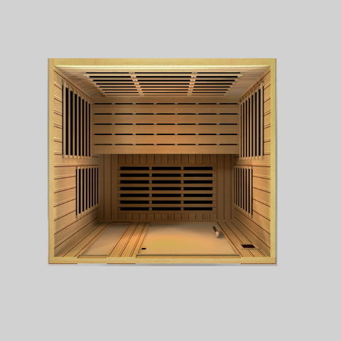 Dynamic "Lugano" 3 Person Low EMF FAR IR Sauna (DYN-6336-02)