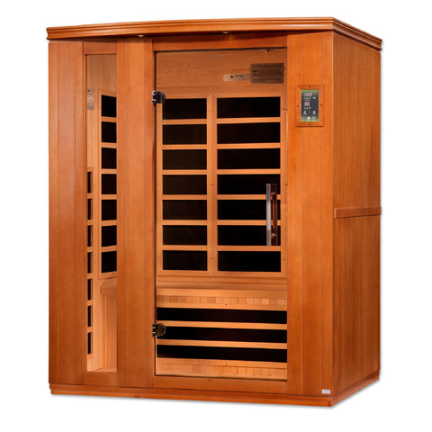 Dynamic "Lugano" 3 Person Low EMF FAR IR Sauna (DYN-6336-02)