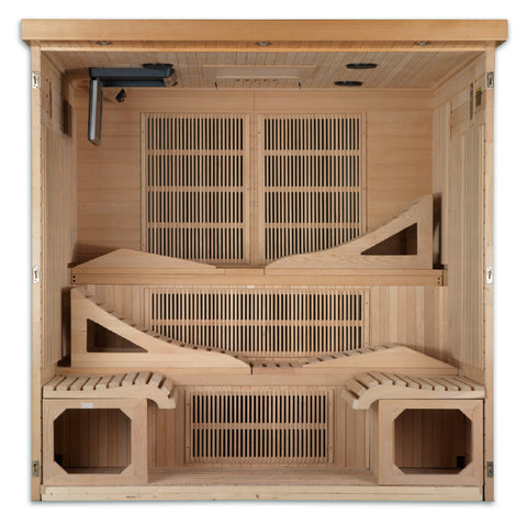 Dynamic "Monaco" 6 Person Ultra Low EMF FAR IR Sauna (DYN-6996-01 Elite)