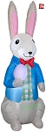 7' Gemmy Airblown Inflatable Dapper Easter Bunny w/ Easter Egg