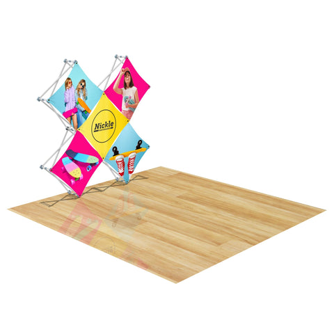 Custom GeoMetrix Pop-Up Trade Show Booth Display - (5 Panel)