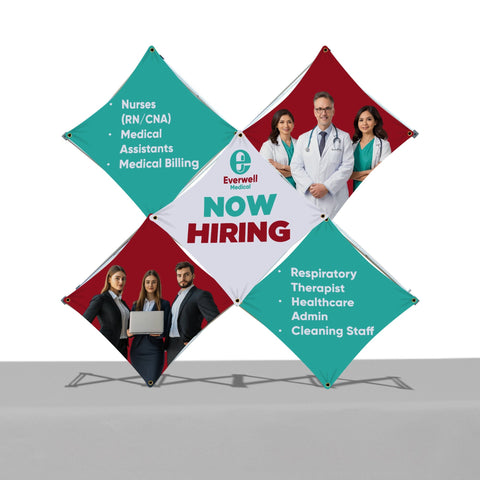 Custom Table Top Pop-Up Display - (5 Panel X)