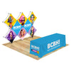 Image of Custom GeoMetrix Pop-Up Trade Show Booth Display - (8 Panel)