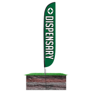 Dispensary Feather Flag