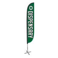 Dispensary Feather Flag