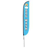 Dog Wash Feather Flag