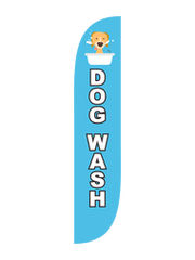 Dog Wash Feather Flag