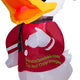 3.5' Gemmy Airblown Inflatable Christmas Disney Donald Duck In Santa Suit