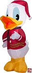3.5' Gemmy Airblown Inflatable Christmas Disney Donald Duck In Santa Suit