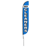 Image of Dry Cleaners Feather Flag Blue