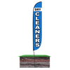 Image of Dry Cleaners Feather Flag Blue
