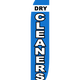 Dry Cleaners Feather Flag Blue