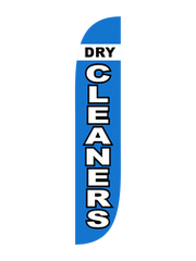 Dry Cleaners Feather Flag Blue