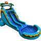 16 FT Dual Lane Back Loader Water Slide (15 oz vinyl)
