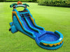 Image of 16 FT Dual Lane Back Loader Water Slide (15 oz vinyl)