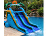 Image of 16 FT Dual Lane Back Loader Water Slide (15 oz vinyl)