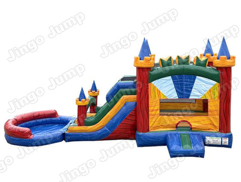 Dual Lane Tower Castle Combo Wet /Dry  (15 oz Vinyl)