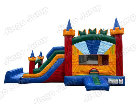 Dual Lane Tower Castle Combo Wet /Dry  (15 oz Vinyl)