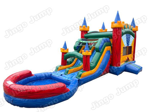 Dual Lane Tower Castle Combo Wet /Dry  (15 oz Vinyl)