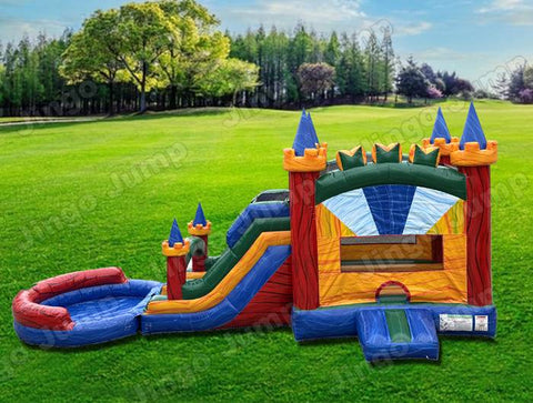 Dual Lane Tower Castle Combo Wet /Dry  (15 oz Vinyl)