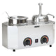 Pro Deluxe 2029E Dual 3 Qt. Warmer with Pump and 1 Ladle by Paragon