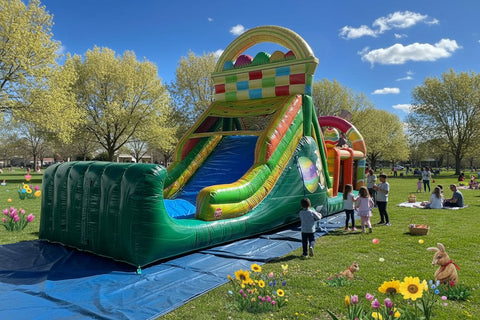 Easter Bunny Wonderland Commercial Inflatable Obstacle Course - IG5101-EBW