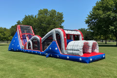 Extreme Rush [Patriotic] Commercial Inflatable Obstacle Course - IG5240-1MP