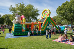 Easter Bunny Wonderland Commercial Inflatable Obstacle Course - IG5101-EBW