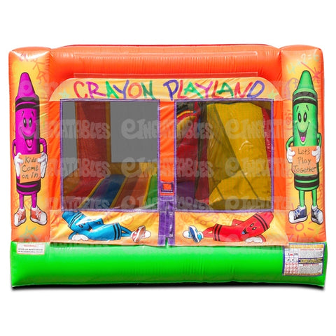 7'10"H 3 in 1 Mini Crayon Playland Combo by eInflatables