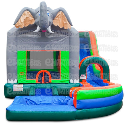 18'H Jump N Splash Jungle w/ Pool by eInflatables